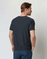 Vuori Strato Tech Tee Men's Charcoal Moisture Wicking Shirt