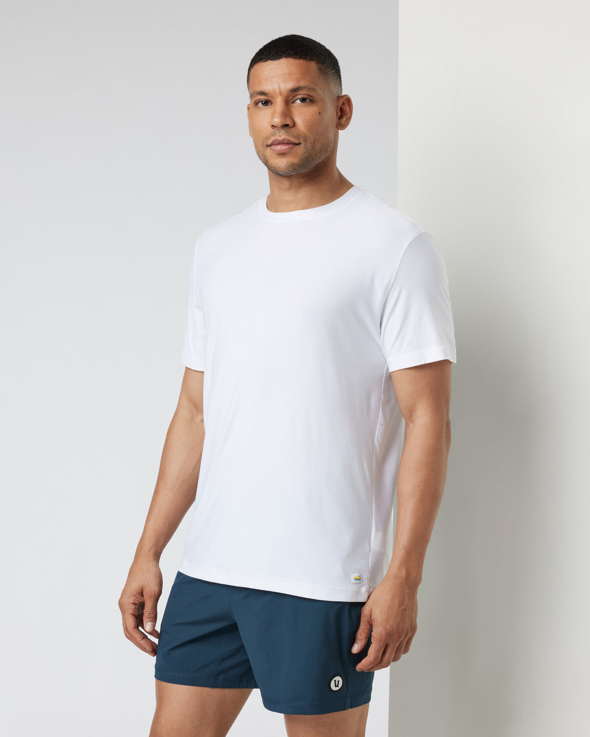 Vuori Strato Tech Tee Men's White Tech Shirt