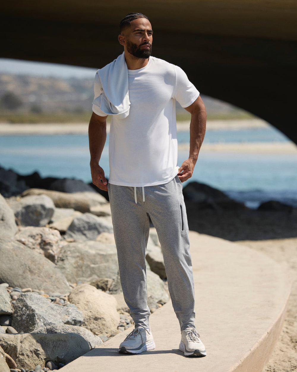 Vuori Strato Tech Tee Men's White Tech Shirt