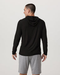 Vuori Strato Tech Hoodie Men's Black Long Sleeve Hoodie