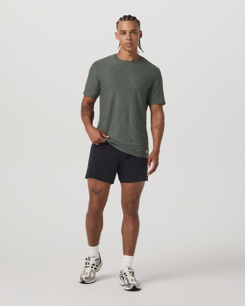 Vuori Strato Tech Tee Men's River Rock Heather T-Shirt