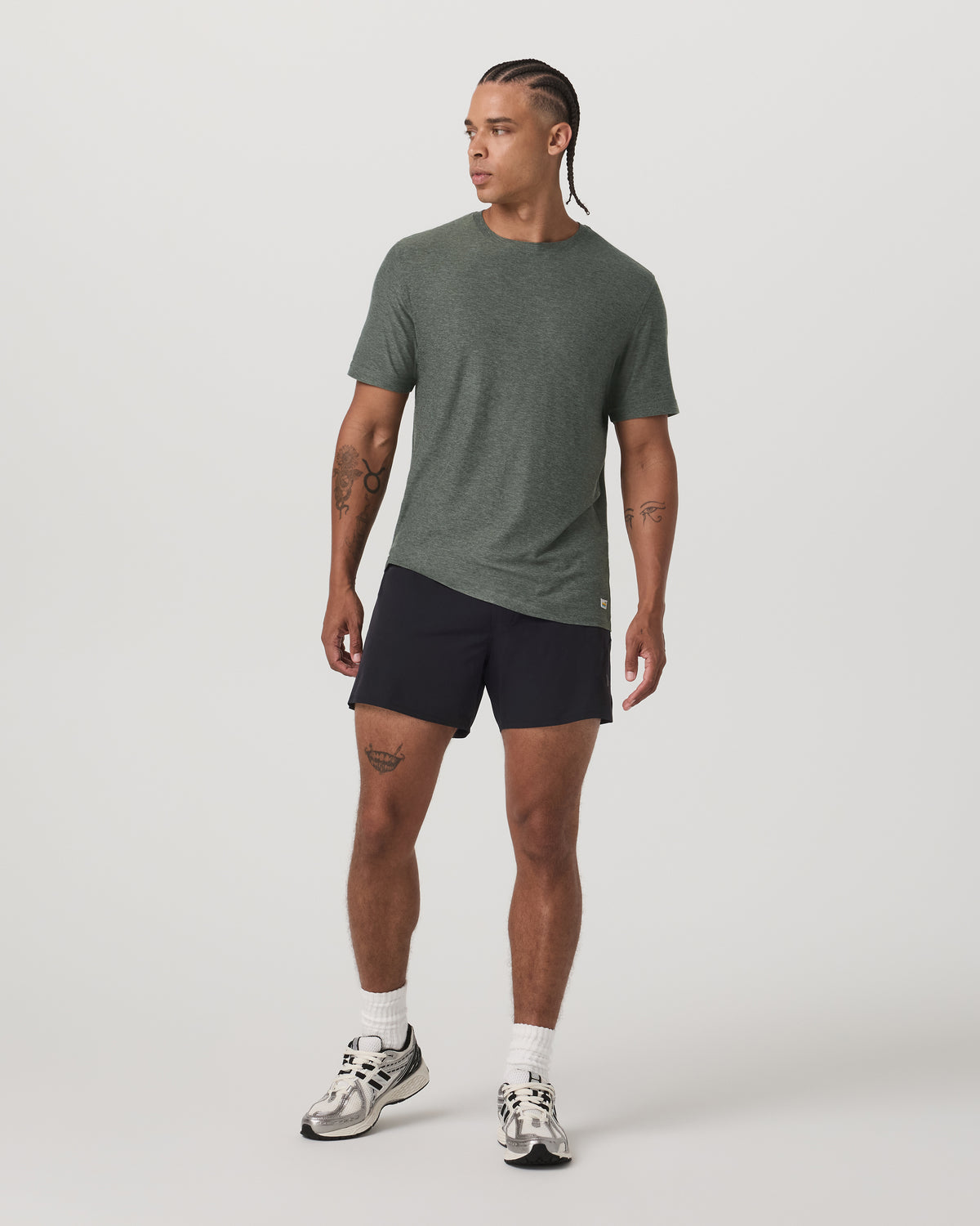 Vuori Strato Tech Tee Men's River Rock Heather T-Shirt