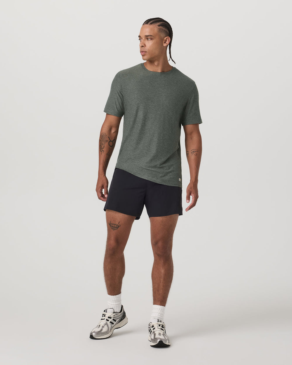 Vuori Strato Tech Tee Men's River Rock Heather T-Shirt