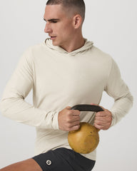 Vuori Strato Tech Hoodie Men's Mushroom Heather Hoodie