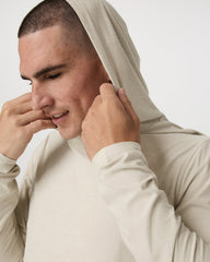 Vuori Strato Tech Hoodie Men's Mushroom Heather Hoodie