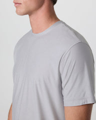 Vuori Strato Tech Tee Platinum White Tech Workout Shirt