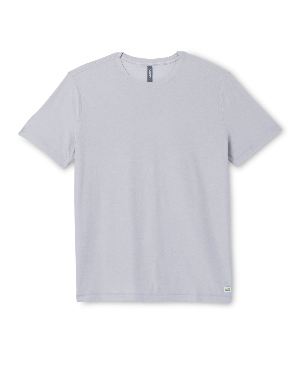 Vuori Strato Tech Tee Platinum White Tech Workout Shirt
