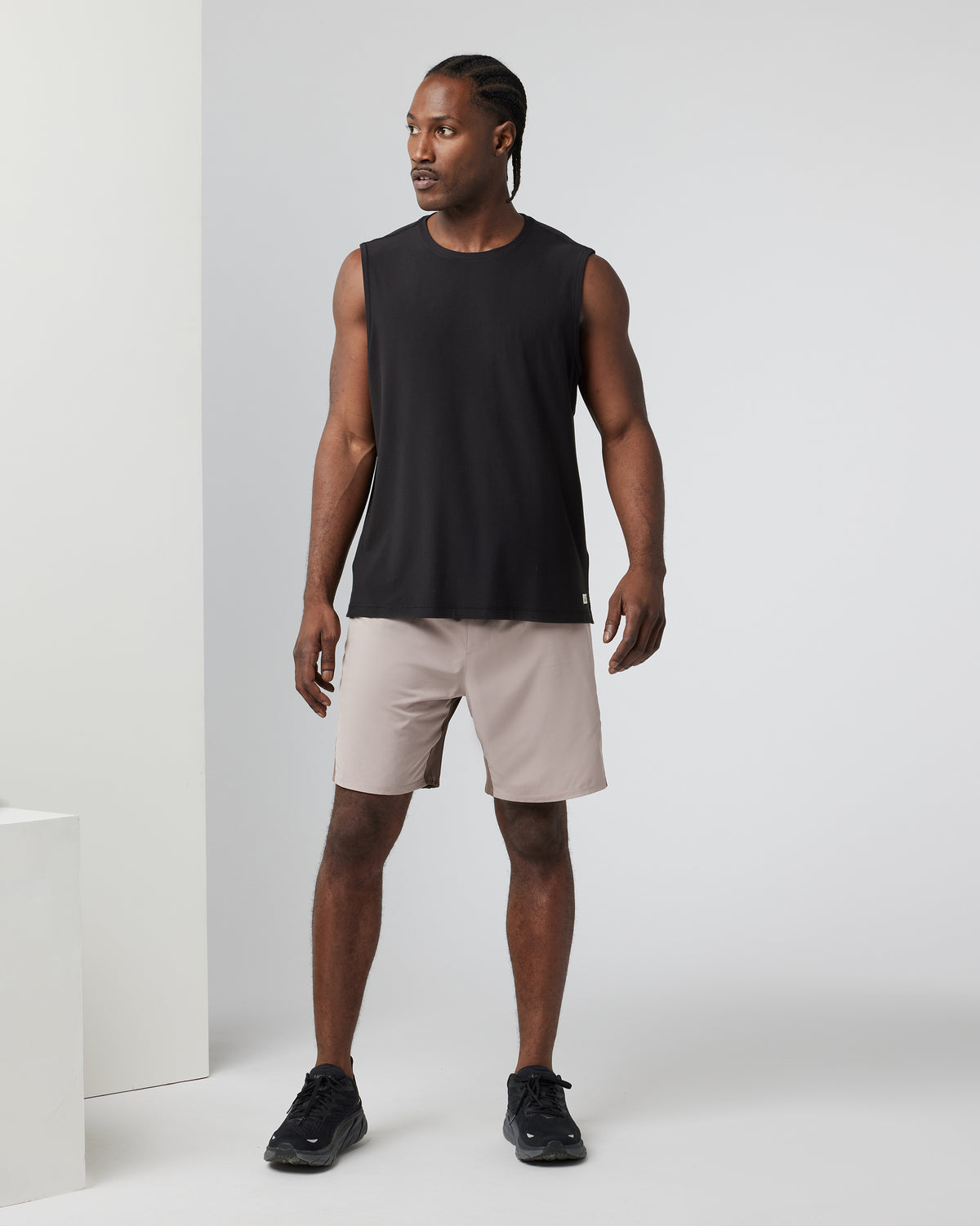 Vuori Strato Muscle Tee Men's Black Muscle Shirt