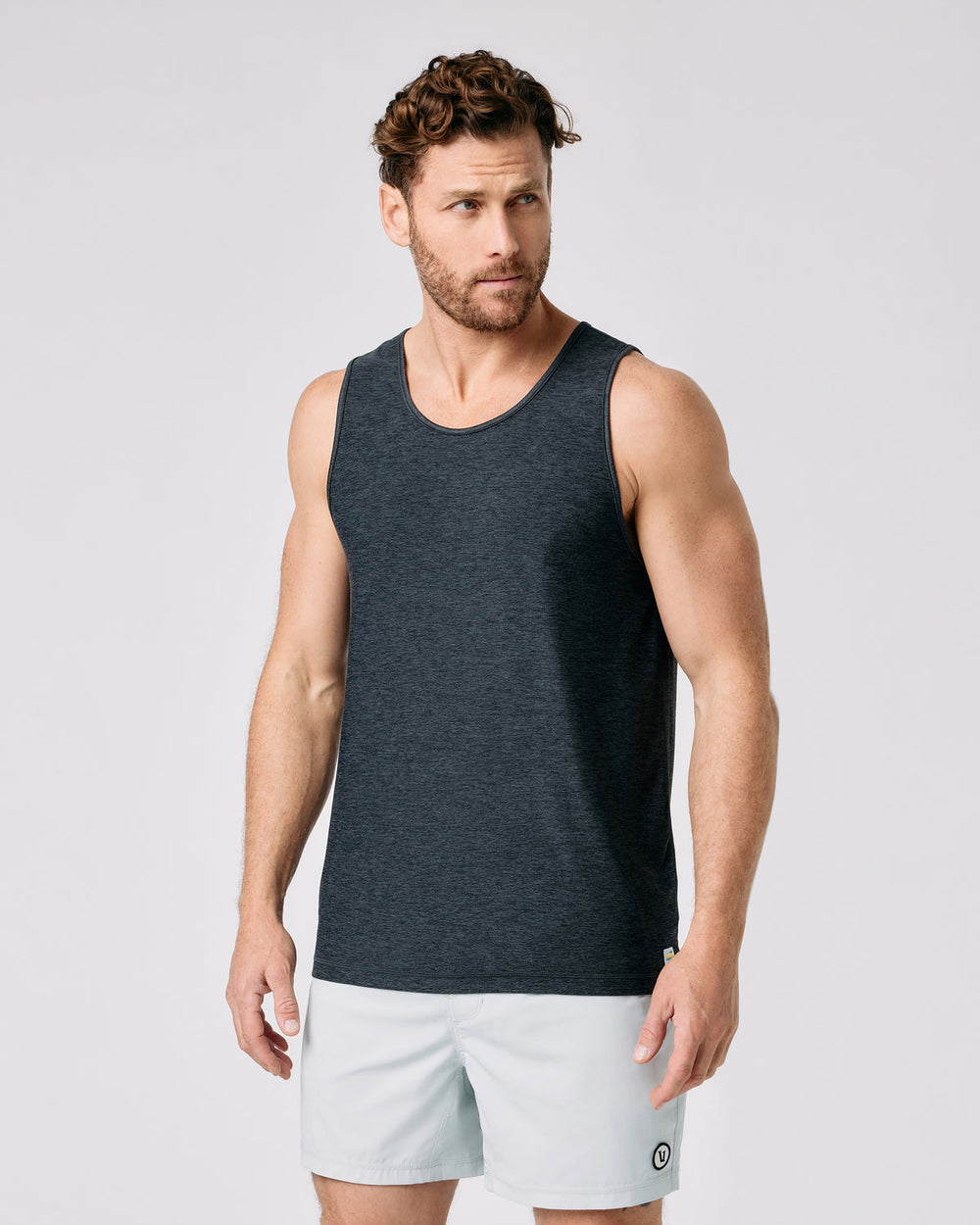 Vuori Strato Tech Tank Charcoal Heather