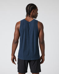 Vuori Strato Tech Tank Men's Navy Heather Tank Top