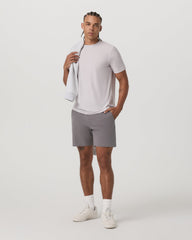 Vuori Strato Tech Tee Men's Thistle Heather Performance Shirt