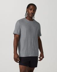 Vuori Short Sleeve Strato Tech Tee - Relaxed Fit Heather Grey