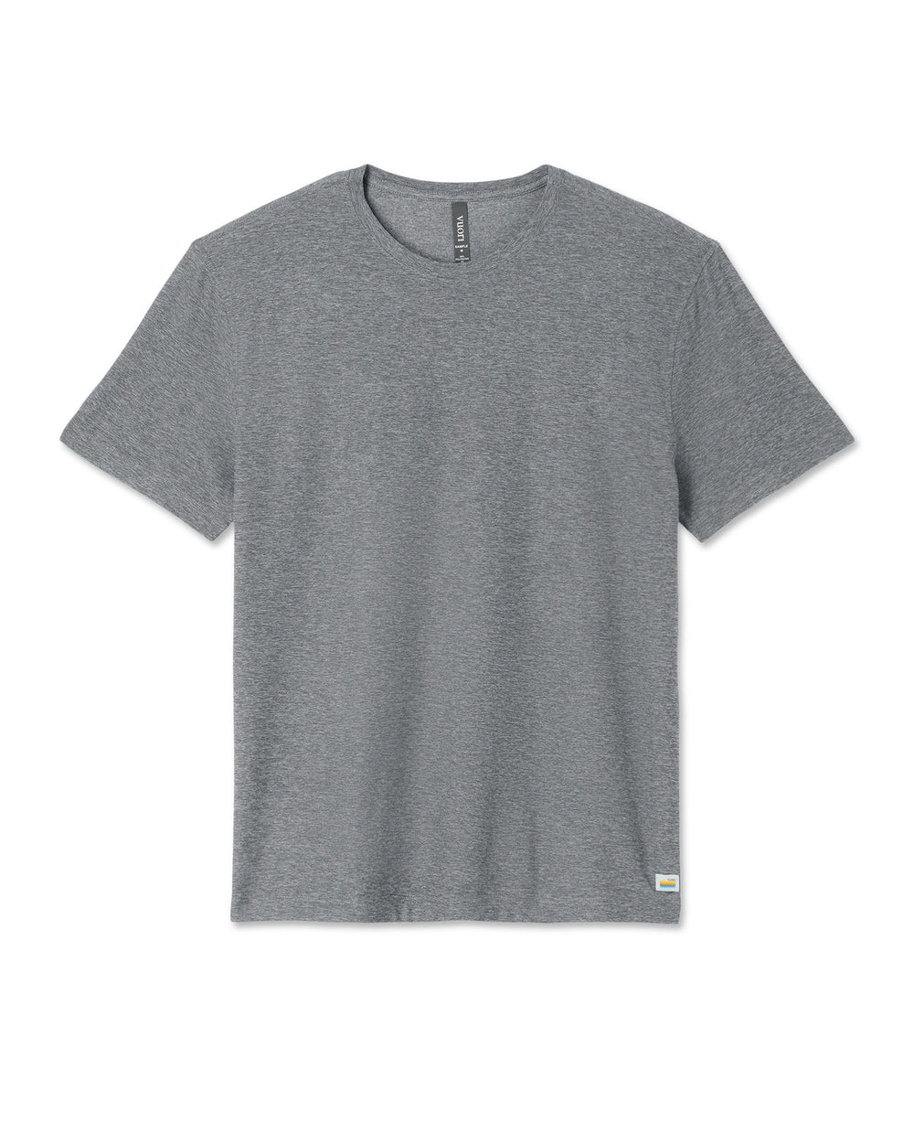 Vuori Short Sleeve Strato Tech Tee - Relaxed Fit Heather Grey