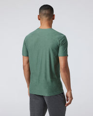 Vuori Strato Tech Tee Men's Sea Pine Heather Workout Shirt