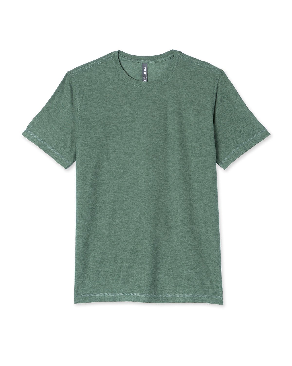 Vuori Strato Tech Tee Men's Sea Pine Heather Workout Shirt