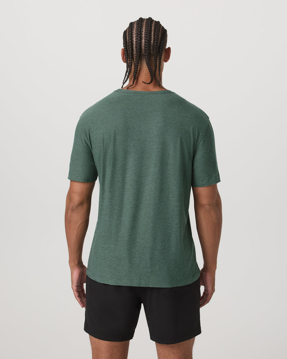 Vuori Short Sleeve Strato Tech Tee-Relaxed Fit Agate Green Heather