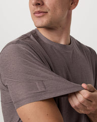 Vuori Strato Tech Tee Men's Huckleberry Heather T-Shirt