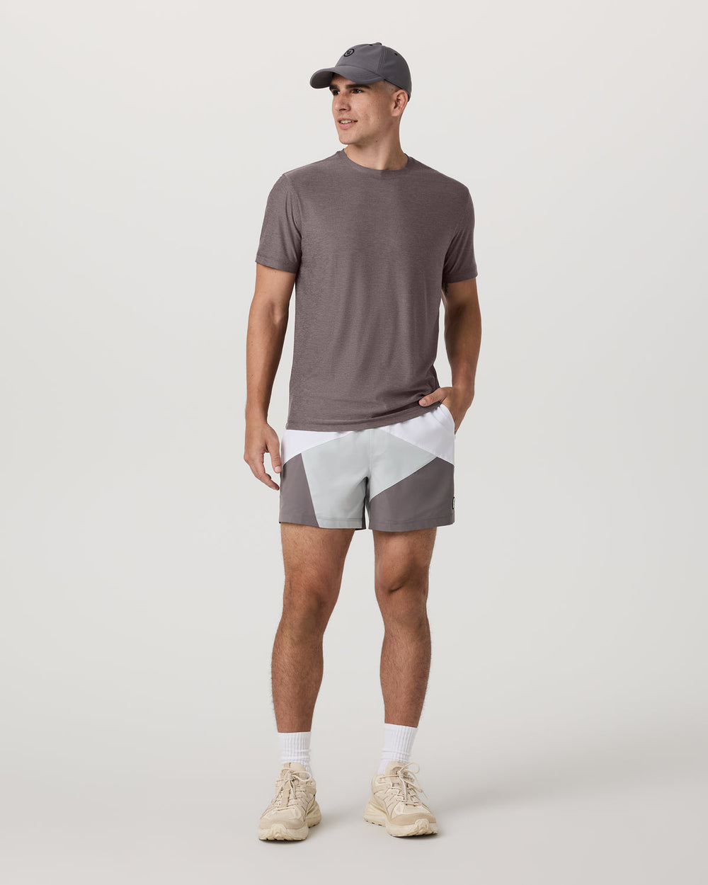 Vuori Strato Tech Tee Men's Huckleberry Heather T-Shirt
