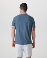 Vuori Strato Tech Tee Men's Pool Blue Workout Shirt