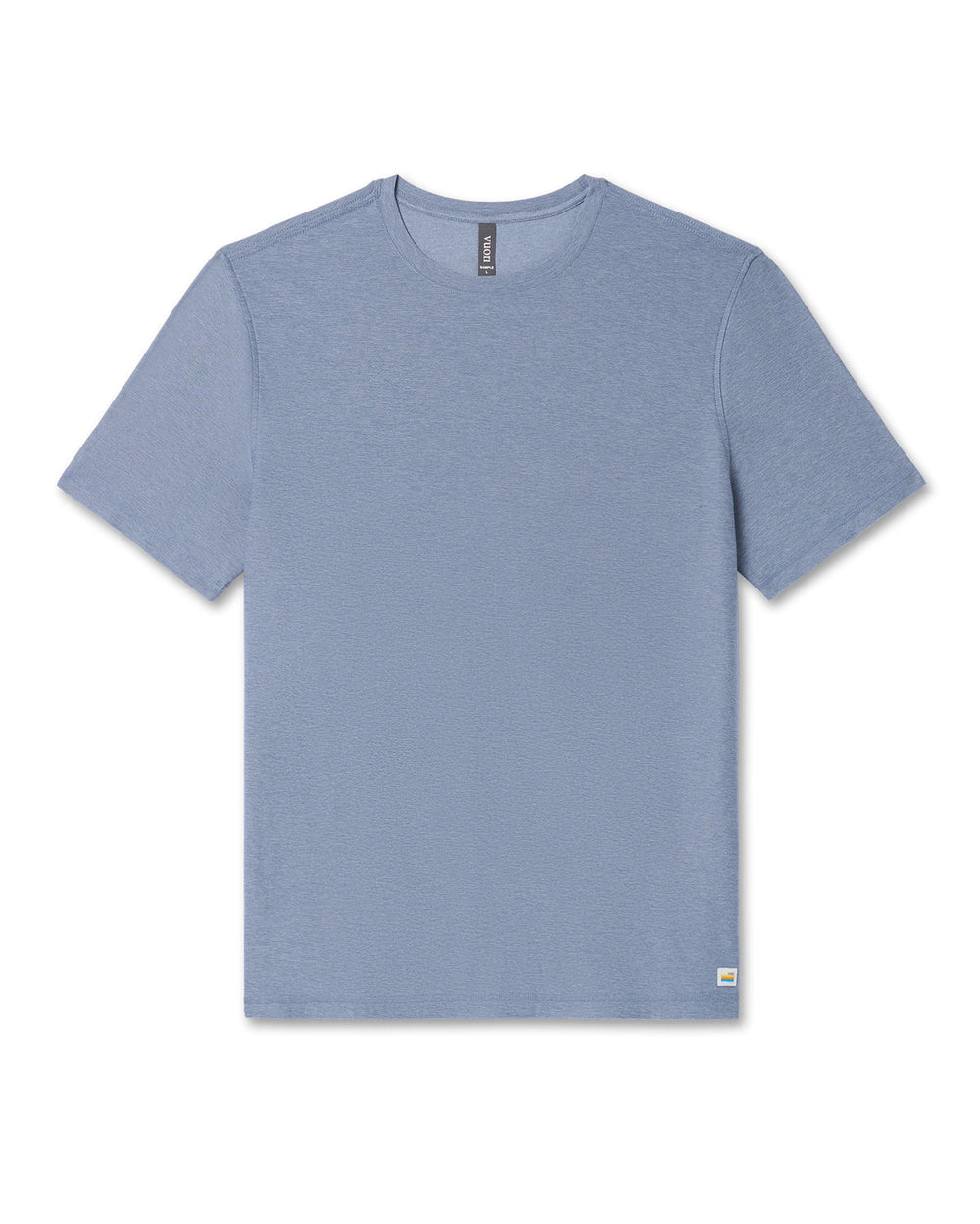 Vuori Strato Tech Tee Men's Chambray Heather Workout Shirt