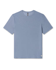 Vuori Strato Tech Tee Men's Chambray Heather Workout Shirt