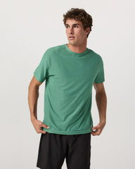 Vuori Strato Tech Tee Men's Hedge Green Workout Shirt