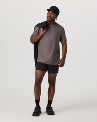 Vuori Men's Short Sleeve Strato Tee - Relaxed Fit Huckleberry