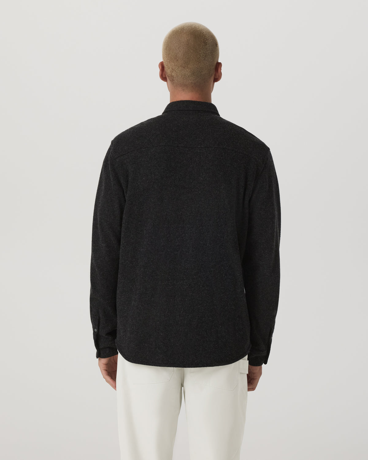 Vuori Long Sleeve Altitude Wool Shirt - Relaxed Volcanic Ash