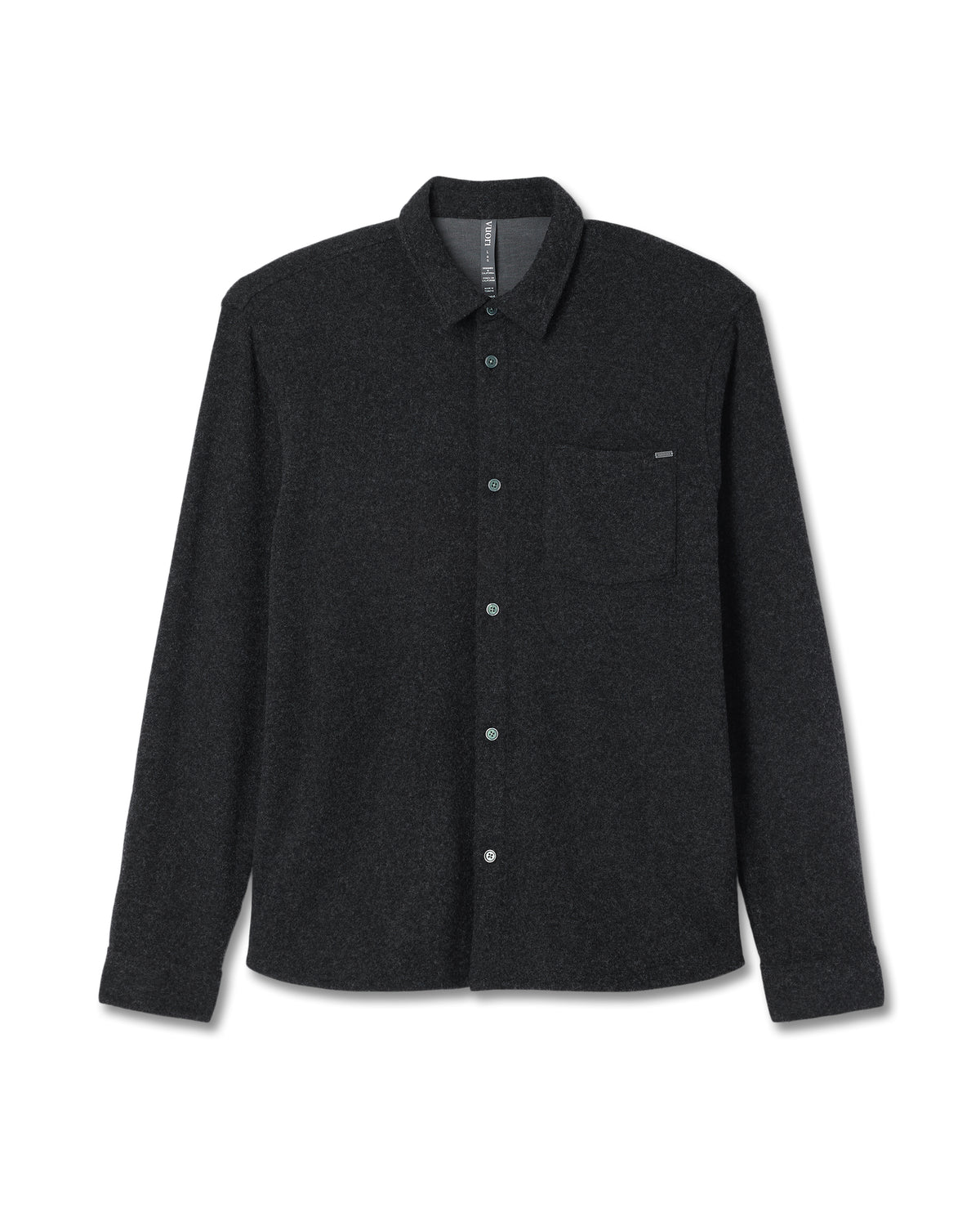 Vuori Long Sleeve Altitude Wool Shirt - Relaxed Volcanic Ash