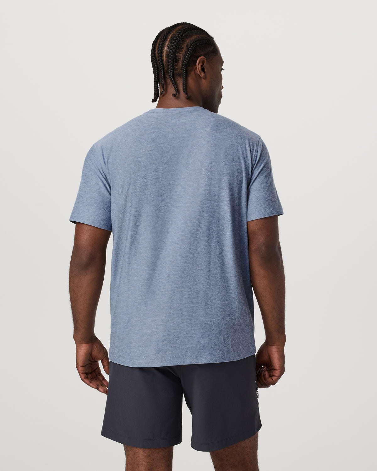 Vuori Men's Short Sleeve Strato Pocket Tee - Relaxed Chambray