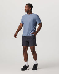 Vuori Men's Short Sleeve Strato Pocket Tee - Relaxed Chambray