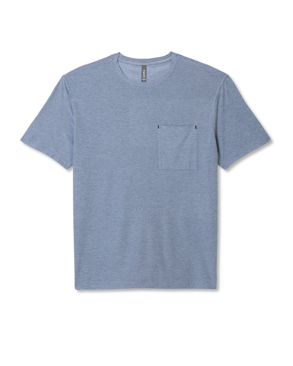 Vuori Men's Short Sleeve Strato Pocket Tee - Relaxed Chambray