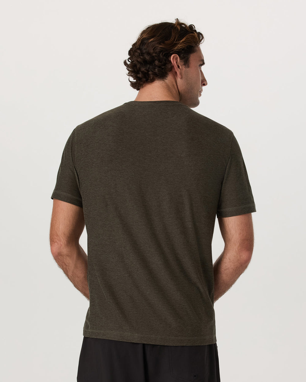 Vuori Strato Tech Tee Men's Dark Oregano Heather T-Shirt