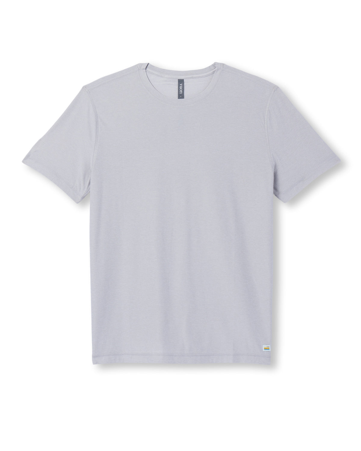Vuori Strato Tech Tee Men's Frost Grey Workout Shirt