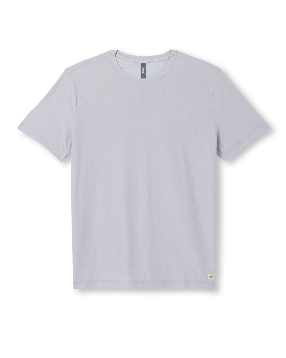 Vuori Strato Tech Tee Men's Frost Grey Workout Shirt