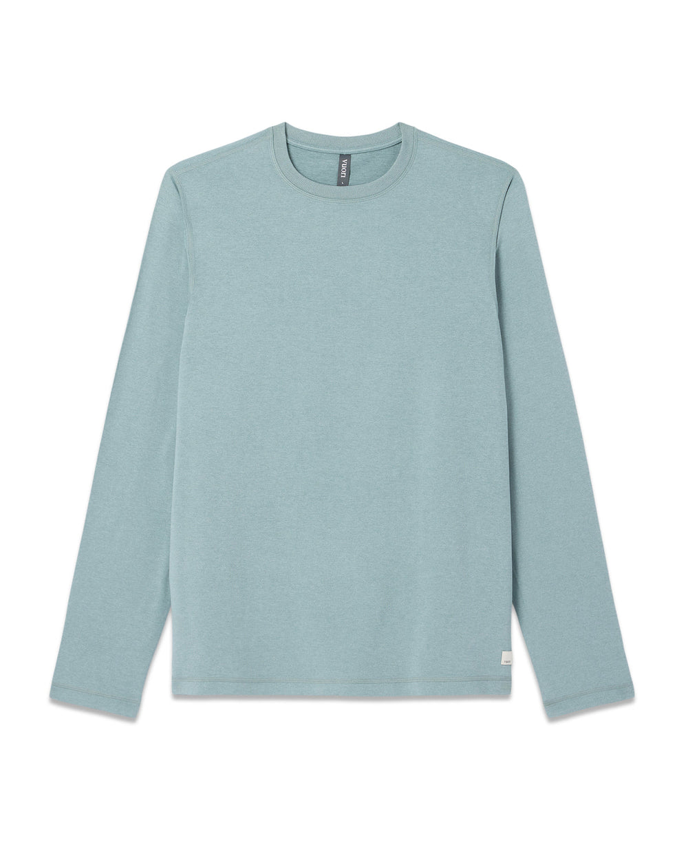 Vuori Long Sleeve Ponto Performance Tee Misty Blue Heather