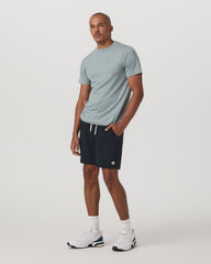 Vuori Short Sleeve Ponto Performance Tee Misty Blue Heather