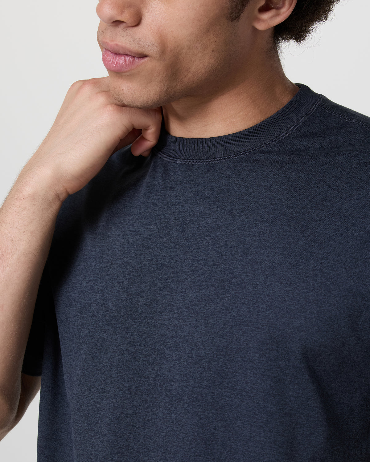 Vuori Short Sleeve Ponto Tee - Relaxed Fit Midnight Heather
