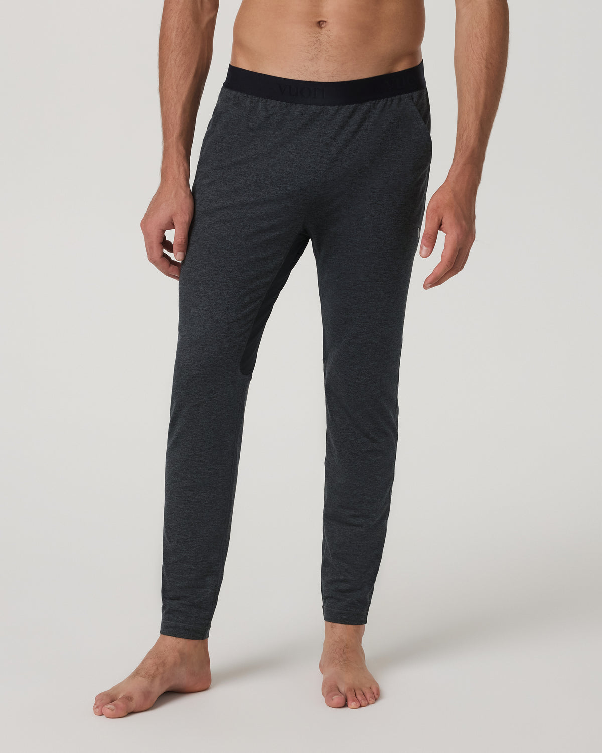 Vuori Ponto Baselayer Tight Men's Charcoal Heather Bottoms