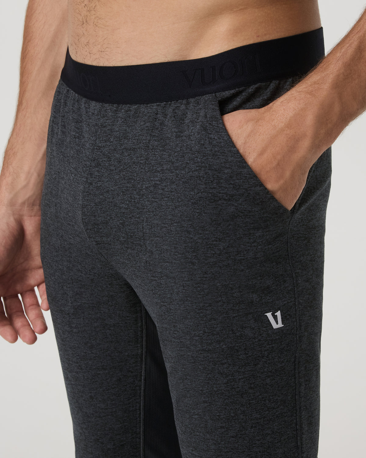 Vuori Ponto Baselayer Tight Men's Charcoal Heather Bottoms