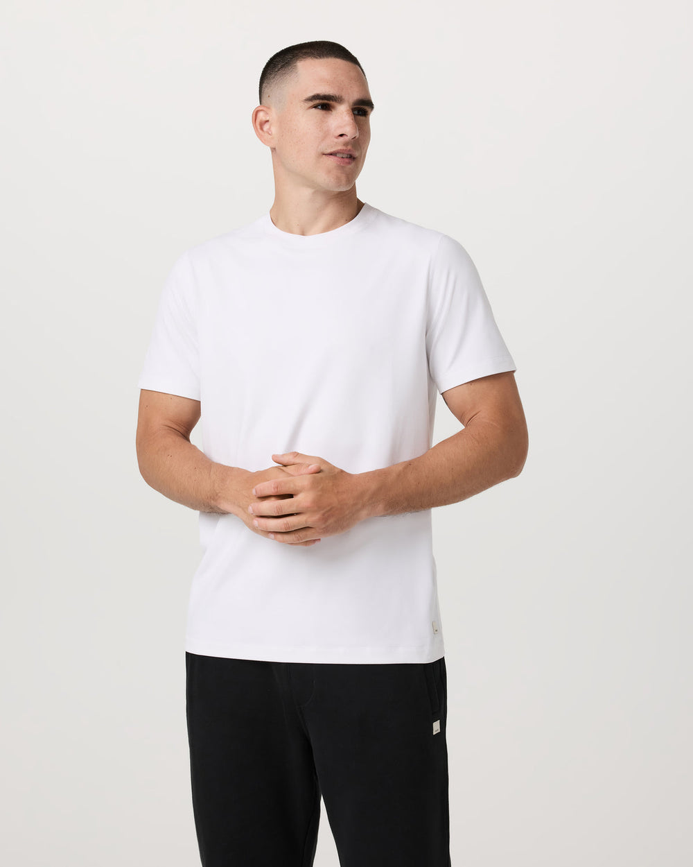 Vuori Men's Short Sleeve Ponto Performance Tee White