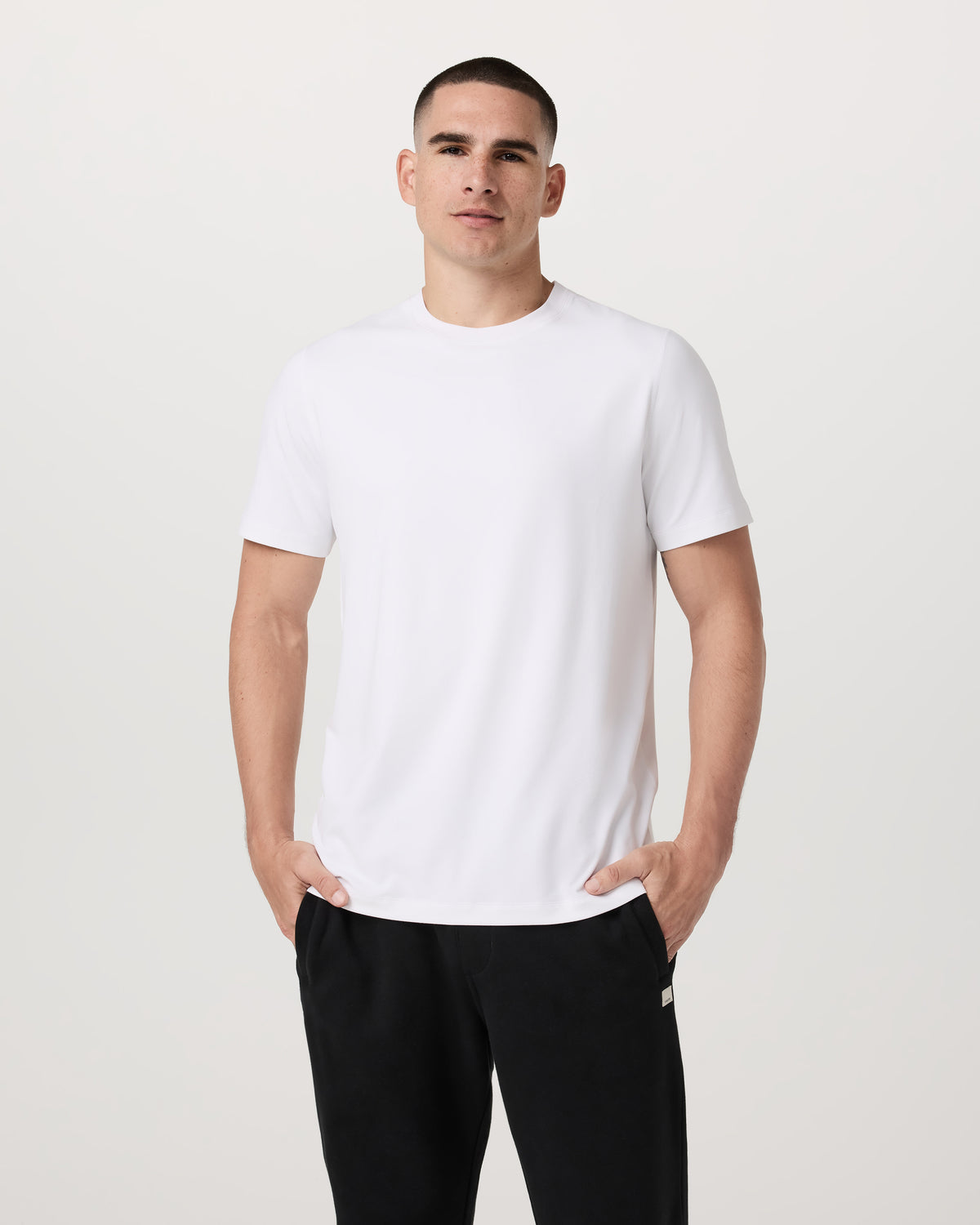 Vuori Men's Short Sleeve Ponto Performance Tee White