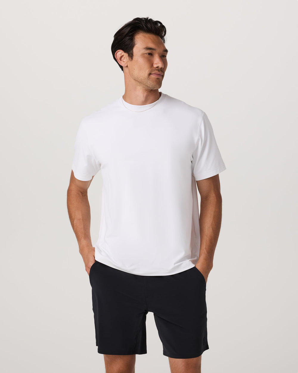 Vuori Men's Short Sleeve Ponto Tee - Relaxed White