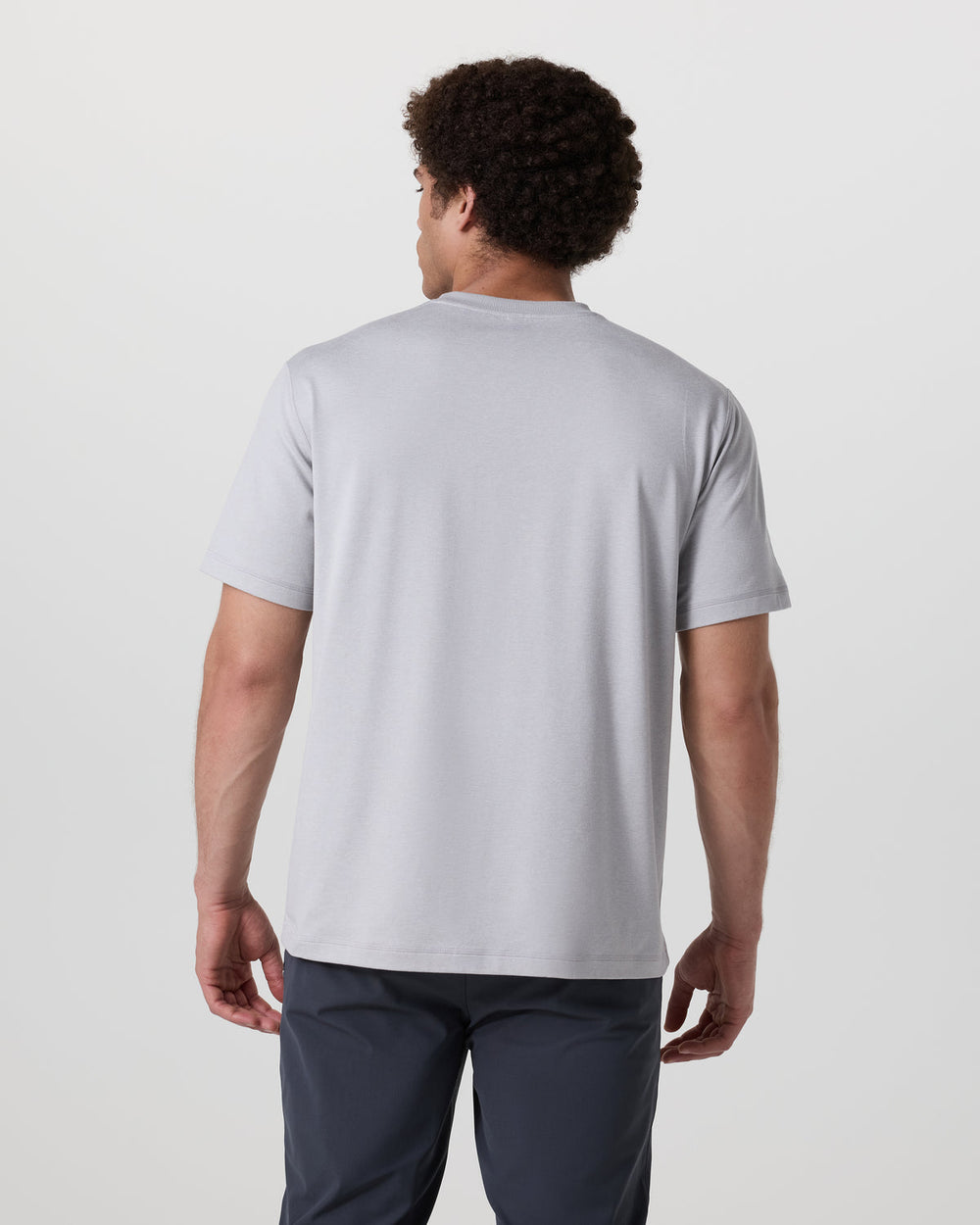Vuori Short Sleeve Ponto Tee - Relaxed Fit Frost Grey Heather