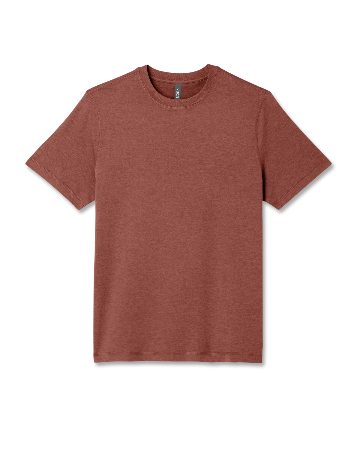 Vuori Short Sleeve Ponto Performance Tee Firebrick Heather