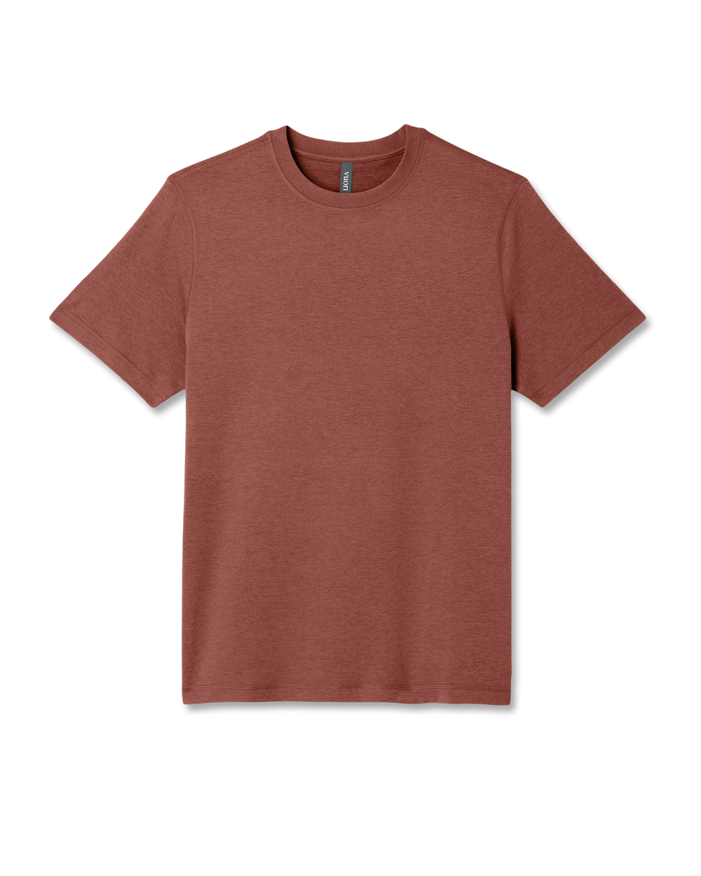 Vuori Short Sleeve Ponto Performance Tee Firebrick Heather