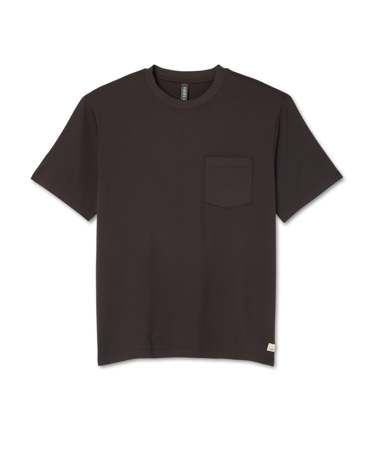Vuori Men's Short Sleeve Ponto Pocket Tee - Relaxed Fit Carbon