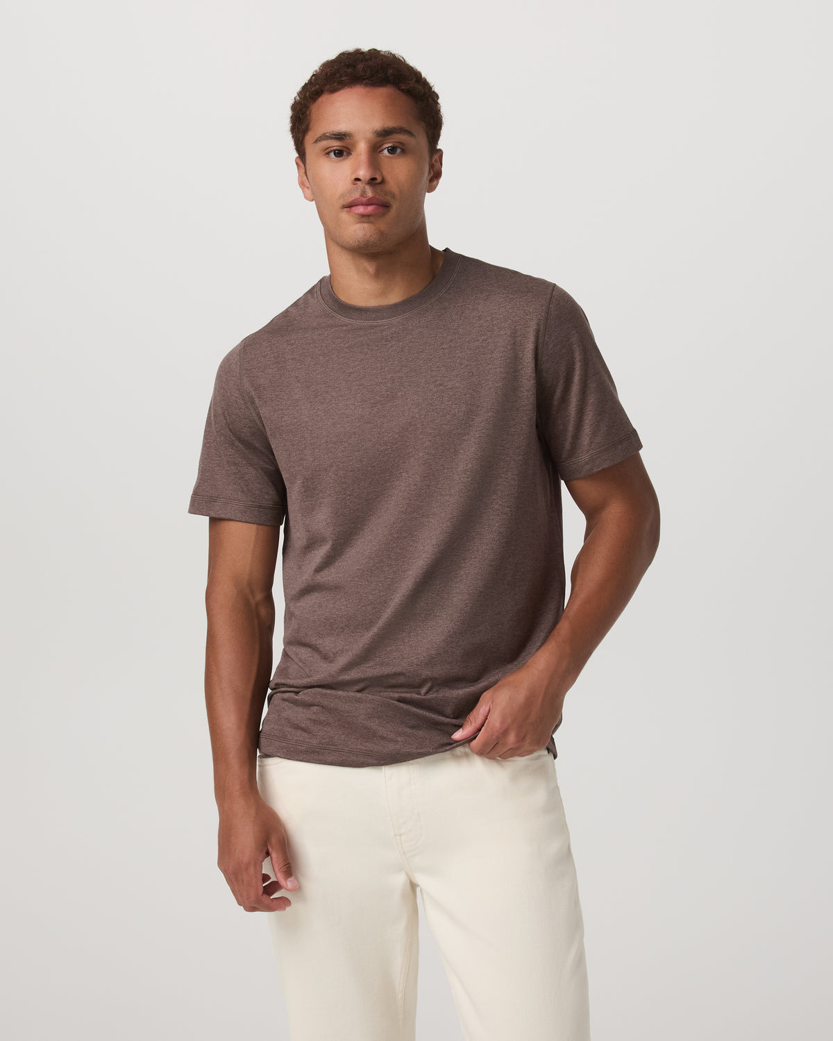 Vuori Men's Short Sleeve Ponto Performance Tee Elm Heather