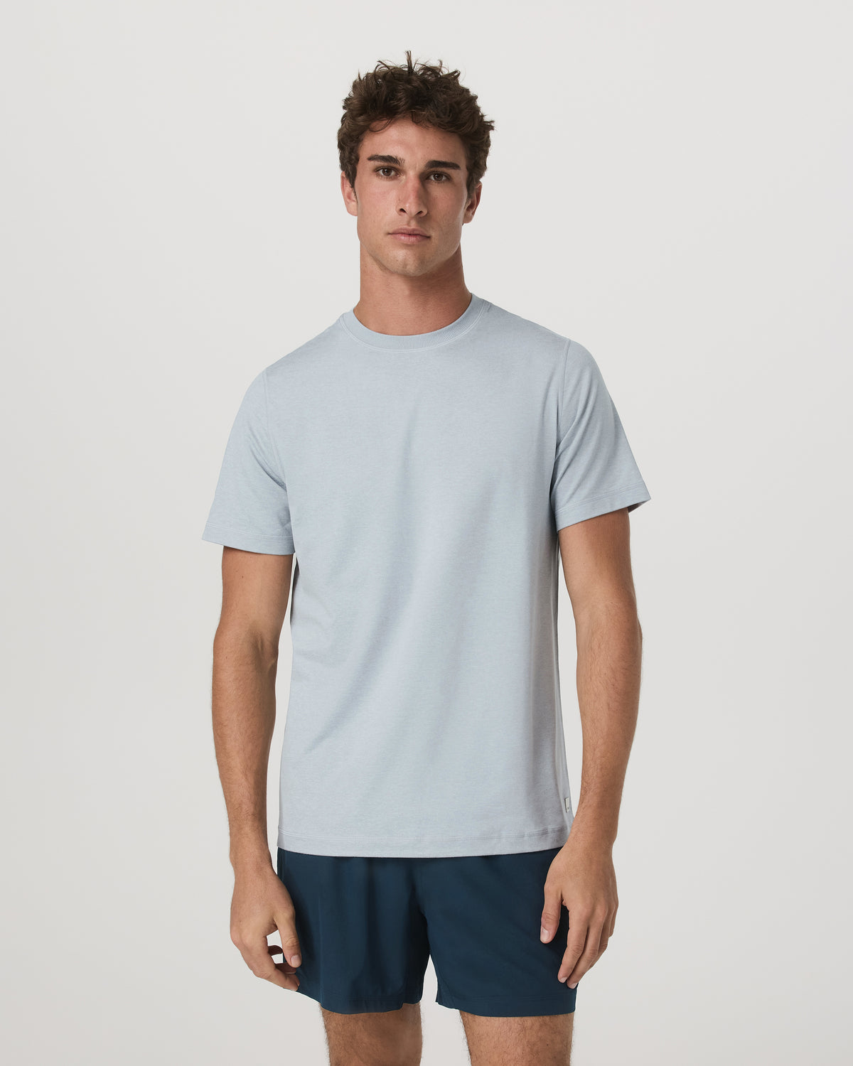 Vuori Short Sleeve Ponto Performance Tee Harbor Grey Heather