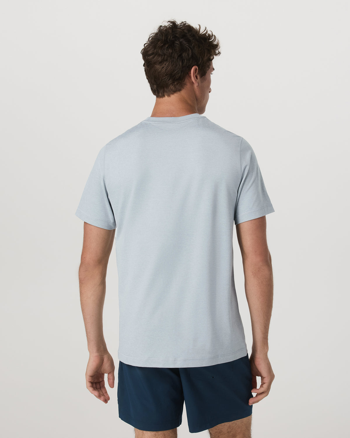 Vuori Short Sleeve Ponto Performance Tee Harbor Grey Heather